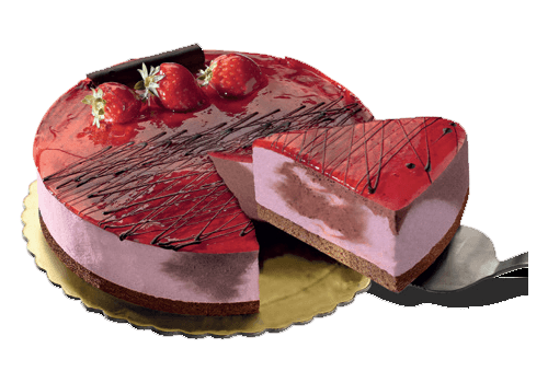 Σοκολάτα-φράουλα τούρτα παγωτού